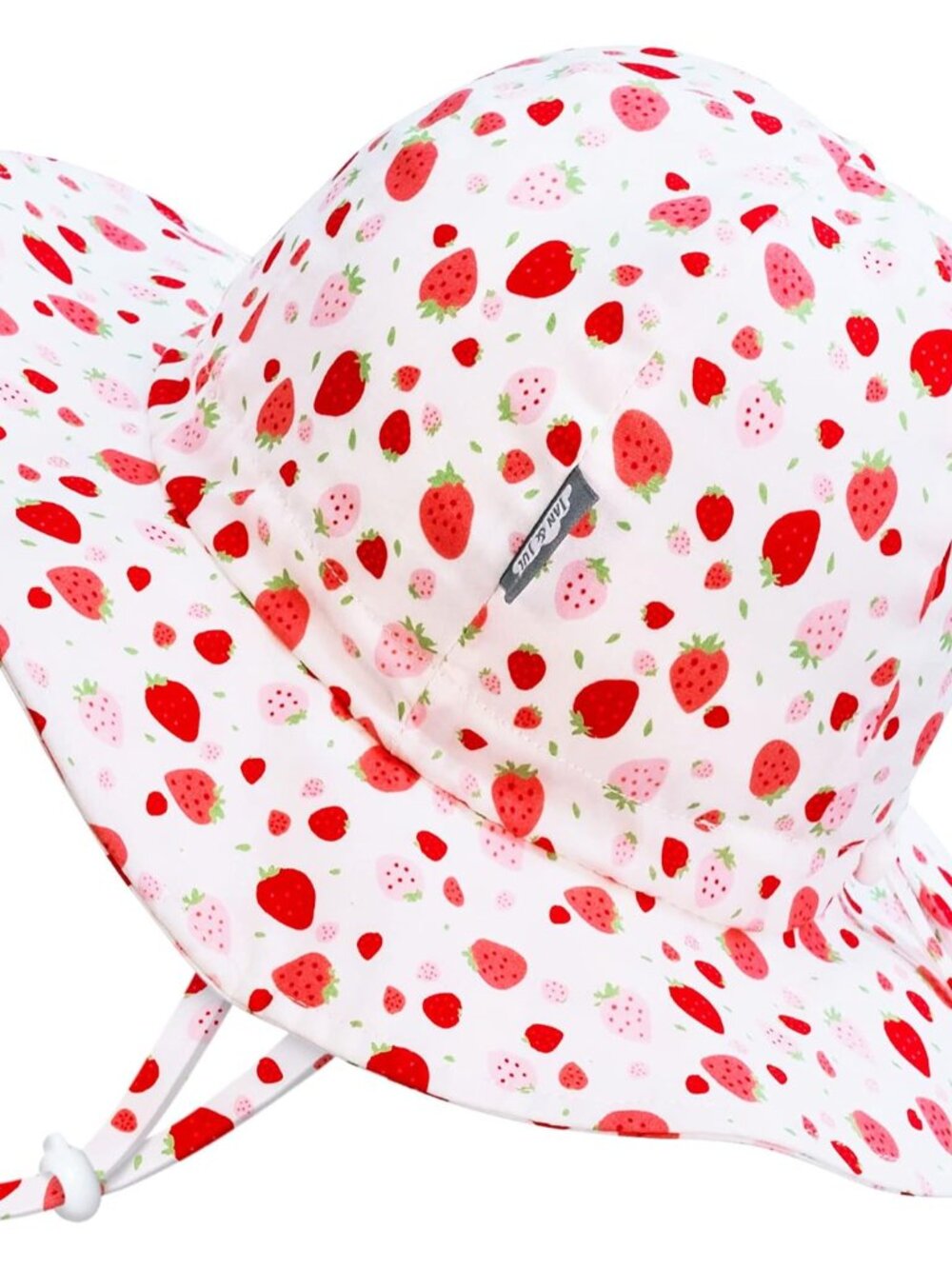 50+ UPF Cotton Sun Hat with Wide Brim for Toddler Girls
